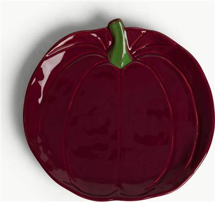 ΚΕΡΑΜΙΚΟ ΠΙΑΤΟ ΦΑΓΗΤΟΥ ΜΕ ΣΧΕΔΙΟ ΚΟΛΟΚΥΘΑΣ 21 CM - 007499986 ΜΠΟΡΝΤΟ COINCASA