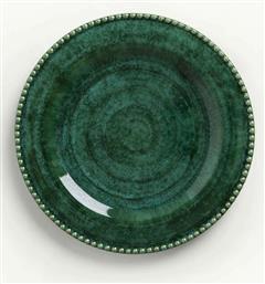 ΚΕΡΑΜΙΚΟ ΠΙΑΤΟ ΜΕ 29 CM - 007462683 ΠΡΑΣΙΝΟ ΣΜΑΡΑΓΔΙ COINCASA