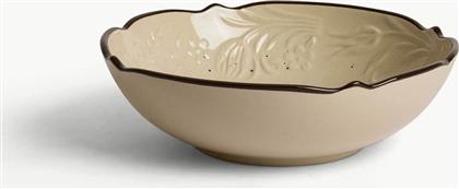 ΚΕΡΑΜΙΚΟ ΠΙΑΤΟ ΣΟΥΠΑΣ ΜΕ ΚΑΦΕ ΤΕΛΕΙΩΜΑ STONEWARE 19 CM - 007499889 ΜΠΕΖ COINCASA