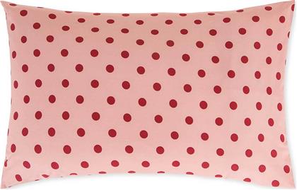 ΜΑΞΙΛΑΡΟΘΗΚΗ ΒΑΜΒΑΚΕΡΗ ΜΕ CONTRAST POLKA DOT PRINT 80 X 50 CM - 007364719 ΡΟΖ COINCASA