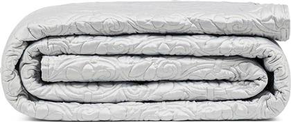 ΠΑΠΛΩΜΑ KING SIZE ΜΕ ΑΝΑΓΛΥΦΟ ΣΧΕΔΙΟ 260 X 260 CM - 007457025 ΓΚΡΙ COINCASA