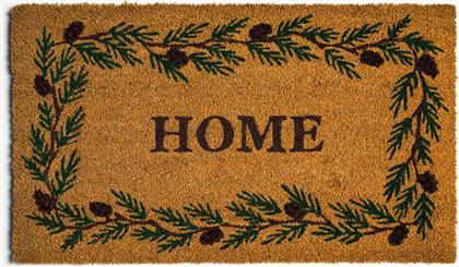 ΠΑΤΑΚΙ ΕΙΣΟΔΟΥ ΜΕ LETTERING ''HOME'' 43 X 73 CM - 007493113 ΠΟΡΤΟΚΑΛΙ ΣΚΟΥΡΟ COINCASA