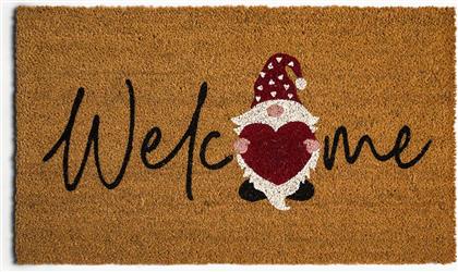 ΠΑΤΑΚΙ ΕΙΣΟΔΟΥ ΜΕ LETTERING ''WELCOME'' 43 X 73 CM - 007493114 ΠΟΡΤΟΚΑΛΙ ΣΚΟΥΡΟ COINCASA