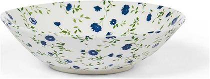 ΠΟΡΣΕΛΑΝΙΝΟ ΠΙΑΤΟ ΣΟΥΠΑΣ ΜΕ FLOWER MOTIF 18 CM - 007368896 ΛΕΥΚΟ COINCASA