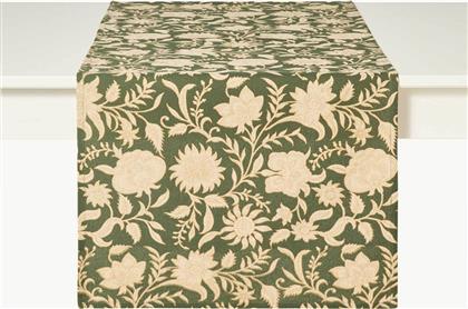 ΡΑΝΕΡ ΒΑΜΒΑΚΕΡΟ ΜΕ ΧΡΥΣΕΣ ΛΕΠΤΟΜΕΡΕΙΕΣ 45 X 140 CM - 006808499 ΠΡΑΣΙΝΟ COINCASA