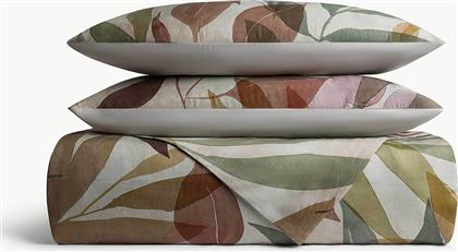 ΣΕΝΤΟΝΙ ΔΙΠΛΟ ΜΕ FLORAL PRINT 280 X 240 CM - 006803142 ΕΚΡΟΥ COINCASA