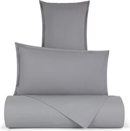 ΣΕΝΤΟΝΙ ΔΙΠΛΟ ΜΟΝΟΧΡΩΜΟ 220 X 240 CM ''ZEFIRO'' - 007404265 ΓΚΡΙ COINCASA