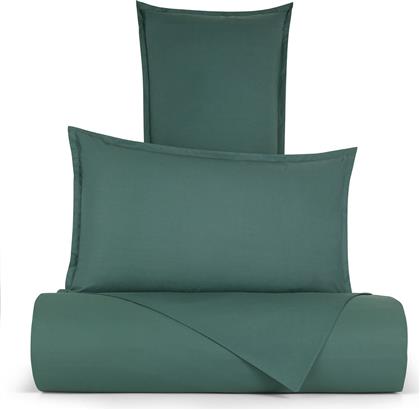 ΣΕΝΤΟΝΙ ΔΙΠΛΟ ΜΟΝΟΧΡΩΜΟ 220 X 240 CM ''ZEFIRO'' - 007404270 ΠΡΑΣΙΝΟ ΣΚΟΥΡΟ COINCASA