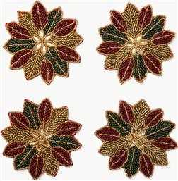 ΣΕΤ ΧΡΙΣΤΟΥΓΕΝΝΙΑΤΙΚΑ ΣΟΥΒΕΡ ΣΕ ΣΧΗΜΑ ΛΟΥΛΟΥΔΙΟΥ (4 ΤΕΜΑΧΙΑ) - 006804344 ΠΟΛΥΧΡΩΜΟ COINCASA