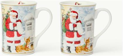 ΣΕΤ ΧΡΙΣΤΟΥΓΕΝΝΙΑΤΙΚΕΣ ΠΟΡΣΕΛΑΝΙΝΕΣ ΚΟΥΠΕΣ ΣΕ ΣΥΣΚΕΥΑΣΙΑ ΔΩΡΟΥ (2 ΤΕΜΑΧΙΑ) - 006804041 ΛΕΥΚΟ COINCASA