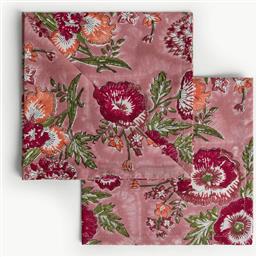 ΣΕΤ ΒΑΜΒΑΚΕΡΕΣ ΠΕΤΣΕΤΕΣ ΚΟΥΖΙΝΑΣ ΜΕ FLORAL PRINT (2 ΤΕΜΑΧΙΑ) - 007475220 ΚΟΚΚΙΝΟ COINCASA