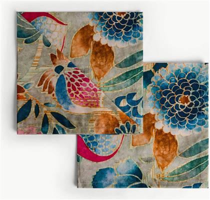 ΣΕΤ ΒΑΜΒΑΚΕΡΕΣ ΠΕΤΣΕΤΕΣ ΚΟΥΖΙΝΑΣ ΜΕ FLORAL PRINT (2 ΤΕΜΑΧΙΑ) - 007493222 ΠΟΛΥΧΡΩΜΟ COINCASA