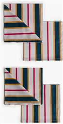 ΣΕΤ ΒΑΜΒΑΚΕΡΕΣ ΠΕΤΣΕΤΕΣ ΚΟΥΖΙΝΑΣ TWILL ΜΕ ΡΙΓΕ ΣΧΕΔΙΟ (4 ΤΕΜΑΧΙΑ) - 007479047 ΠΟΛΥΧΡΩΜΟ COINCASA