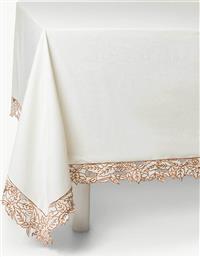 ΤΡΑΠΕΖΟΜΑΝΤΗΛΟ ΜΕ ΚΕΝΤΗΜΑ ΦΥΛΛΩΝ 250 X 150 CM - 007494238 ΛΕΥΚΟ COINCASA