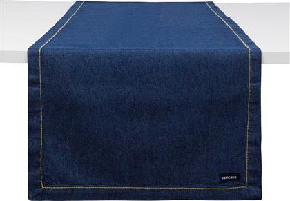 ΒΑΜΒΑΚΕΡΟ DENIM ΡΑΝΕΡ ΜΟΝΟΧΡΩΜΟ 140 X 40 CM - 007358127 DENIM BLUE ΣΚΟΥΡΟ COINCASA