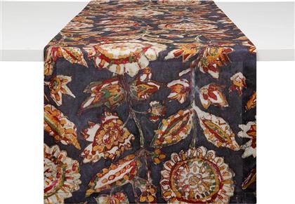 ΒΑΜΒΑΚΕΡΟ ΡΑΝΕΡ ΜΕ FLORAL PRINT 140 X 40 CM - 007372847 ΜΠΛΕ ΣΚΟΥΡΟ COINCASA