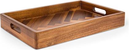 ΞΥΛΙΝΟΣ ΔΙΣΚΟΣ ΣΕΡΒΙΡΙΣΜΑΤΟΣ ΑΠΟ ΑΚΑΚΙΑ 46 X 30 CM - 007459665 ΚΑΦΕ COINCASA