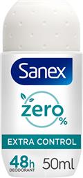 ΑΠΟΣΜΗΤΙΚΟ ROLL ON ZERO% EXTRA CONTROL SANEX (50 ML) 1+1 ΔΩΡΟ COLGATE