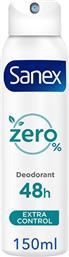 ΑΠΟΣΜΗΤΙΚΟ SPRAY ZERO% EXTRA CONTROL (150ML) SANEX