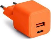 WALL CHARGER USB-A + USB-C PD 30W CLS30-AC-10 XORANGE COLORUM