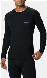 ΑΝΔΡΙΚΗ ΙΣΟΘΕΡΜΙΚΗ ΜΠΛΟΥΖΑ MIDWEIGHT STRETCH LONG SLEEVE TOP BASELAYER AM6323-011 ΜΑΥΡΟ COLUMBIA