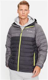 ΜΠΟΥΦΑΝ ΜΕΤΑΒΑΤΙΚΟ POWDER LITE HOODED JACKET ΓΚΡΙ REGULAR FIT COLUMBIA