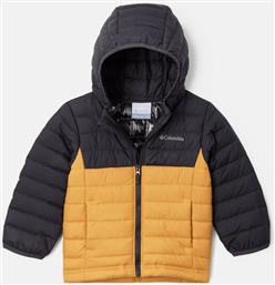 ΜΠΟΥΦΑΝ ΠΟΥΠΟΥΛΕΝΙΟ POWDER LITE BOYS HOODED JACKET ΚΙΤΡΙΝΟ REGULAR FIT COLUMBIA