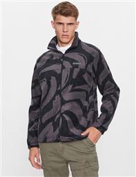 FLEECE STEENS MOUNTAIN PRINTED JACKET ΜΑΥΡΟ REGULAR FIT COLUMBIA από το MODIVO