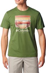 PATH LAKE GRAPHIC TEE II 1934814-352 ΠΡΑΣΙΝΟ COLUMBIA