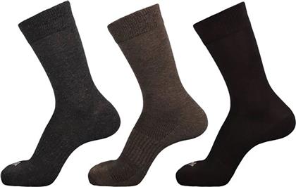 ΣΕΤ ΚΑΛΤΣΕΣ UNISEX ΜΟΝΟΧΡΩΜΕΣ (3 ΤΕΜΑΧΙΑ) - C228BROWNL ΚΑΦΕ COLUMBIA