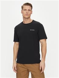 T-SHIRT BARTON SPRINGS 2058331 ΜΑΥΡΟ REGULAR FIT COLUMBIA