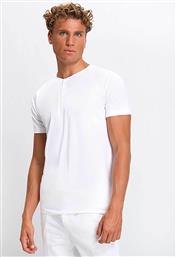 ΑΝΔΡΙΚΟ T-SHIRT ΜΟΝΟΧΡΩΜΟ ΜΕ ΠΑΤΙΛΕΤΑ REGULAR FIT - D239000872100101 ΛΕΥΚΟ COMMANDER