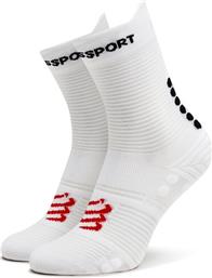 ΚΑΛΤΣΕΣ ΨΗΛΕΣ UNISEX PRO RACING V4.0 RUN HIGH XU00046B ΛΕΥΚΟ COMPRESSPORT