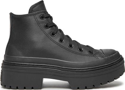 ΜΠΟΤΑΚΙΑ CHUCK TAYLOR ALL STAR LUGGED HEEL LEATHER PLATFORM A10369C ΜΑΥΡΟ CONVERSE