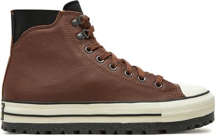 ΜΠΟΤΙΝΙΑ CHUCK TAYLOR ALL STAR CITY TREK WATERPROOF A08559C ΚΑΦΕ CONVERSE