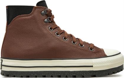 ΜΠΟΤΙΝΙΑ CHUCK TAYLOR ALL STAR CITY TREK WATERPROOF A08559C ΚΑΦΕ CONVERSE