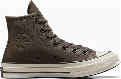 ΔΕΡΜΑΤΙΝΑ ΕΛΑΦΡΙΑ ΠΑΠΟΥΤΣΙΑ CHUCK 70 ΧΡΩΜΑ: ΚΑΦΕ, A12347C CONVERSE