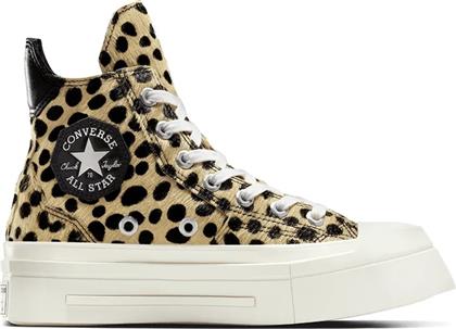 ΔΕΡΜΑΤΙΝΑ ΕΛΑΦΡΙΑ ΠΑΠΟΥΤΣΙΑ CHUCK 70 DE LUXE HEEL SQUARED ΧΡΩΜΑ: ΜΠΕΖ, A12814C CONVERSE