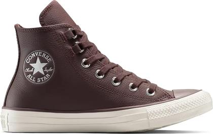 ΔΕΡΜΑΤΙΝΑ ΕΛΑΦΡΙΑ ΠΑΠΟΥΤΣΙΑ CHUCK TAYLOR ALL STAR ΧΡΩΜΑ: ΚΑΦΕ, A13027C CONVERSE