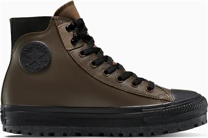 ΔΕΡΜΑΤΙΝΑ ΕΛΑΦΡΙΑ ΠΑΠΟΥΤΣΙΑ CHUCK TAYLOR ALL STAR CITY TREK WP ΧΡΩΜΑ: ΚΑΦΕ, A13274C CONVERSE