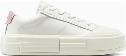 ΔΕΡΜΑΤΙΝΑ ΕΛΑΦΡΙΑ ΠΑΠΟΥΤΣΙΑ CHUCK TAYLOR ALL STAR CRUISE ΧΡΩΜΑ: ΑΣΠΡΟ, A15816C CONVERSE