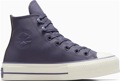 ΔΕΡΜΑΤΙΝΑ ΕΛΑΦΡΙΑ ΠΑΠΟΥΤΣΙΑ CHUCK TAYLOR ALL STAR LIFT ΧΡΩΜΑ: ΜΟΒ, A11159C CONVERSE