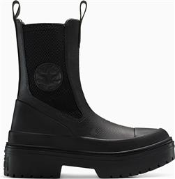 ΔΕΡΜΑΤΙΝΕΣ ΜΠΟΤΕΣ ΤΣΕΛΣΙ CHUCK TAYLOR ALL STAR LUGGED HEEL NU ΧΡΩΜΑ: ΜΑΥΡΟ, A12985C CONVERSE