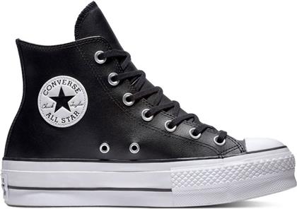 ΓΥΝΑΙΚΕΙΑ ΔΕΡΜΑΤΙΝΑ CHUNKY SNEAKERS ΜΠΟΤΑΚΙ ''CHUCK TAYLOR ALL STAR LIFT'' - 561675C ΜΑΥΡΟ CONVERSE