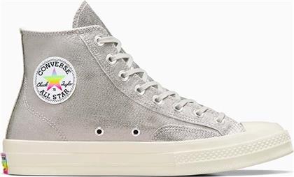 ΠΑΝΙΝΑ ΠΑΠΟΥΤΣΙΑ CHUCK 70 HI PRIDE ΧΡΩΜΑ: ΑΣΗΜΙ, A10214C CONVERSE