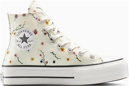 ΠΑΝΙΝΑ ΠΑΠΟΥΤΣΙΑ CHUCK TAYLOR ALL STAR LIFT ΧΡΩΜΑ: ΑΣΠΡΟ, A15536C CONVERSE