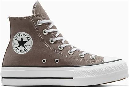 ΠΑΝΙΝΑ ΠΑΠΟΥΤΣΙΑ CHUCK TAYLOR ALL STAR LIFT ΧΡΩΜΑ: ΚΑΦΕ, A12309C CONVERSE