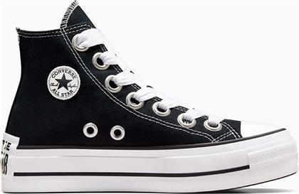 ΠΑΝΙΝΑ ΠΑΠΟΥΤΣΙΑ CHUCK TAYLOR ALL STAR LIFT ΧΡΩΜΑ: ΜΑΥΡΟ, A10424C CONVERSE