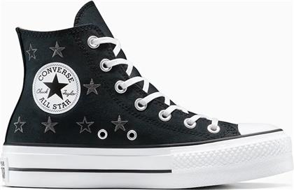 ΠΑΝΙΝΑ ΠΑΠΟΥΤΣΙΑ CHUCK TAYLOR ALL STAR LIFT ΧΡΩΜΑ: ΜΑΥΡΟ, A15537C CONVERSE