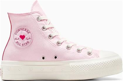 ΠΑΝΙΝΑ ΠΑΠΟΥΤΣΙΑ CHUCK TAYLOR ALL STAR LIFT VALENTINE'S DAY ΧΡΩΜΑ: ΡΟΖ, A13652C CONVERSE